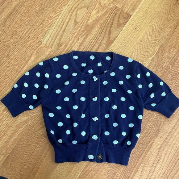 Anthropologie Sweaters - Anthropologie Polka dot sweater cardigan